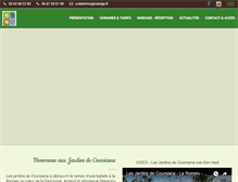 Tablet Screenshot of jardinsdecoursiana.com